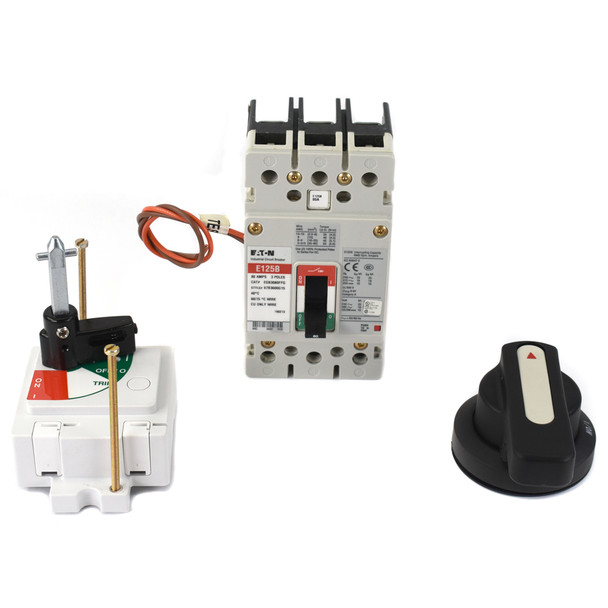 Eaton EGB3080FFG E125B Circuit Breaker 80A w/ Shunt Trip + 560U Accessory Handle