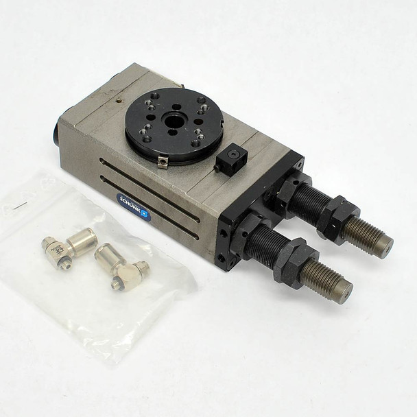 Rebuilt Schunk 30050093 RM 21-W-L5 Flat Rotary Module Pneumatic Swivel Table 190