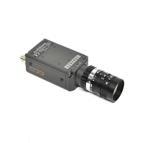 Hitachi KP-M1U Industrial CCD Camera w/ Pentax Cosmicar 25mm 1:1.4 TV Lens