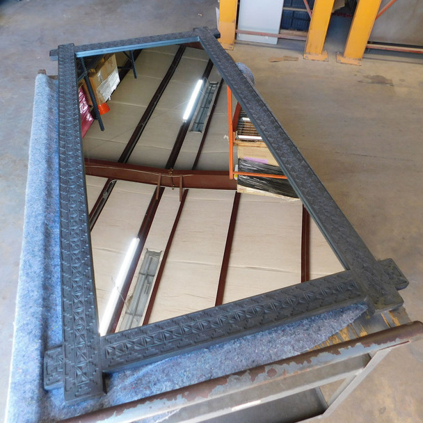 Four Hands Columbus Floor Mirror Dark Totum Black Wood Frame 80" x 40"