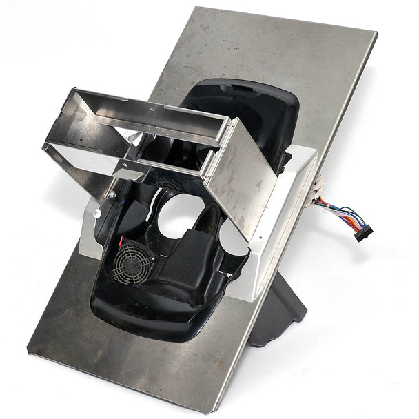 Eversys E'4 Top Panel, Coffee Side, with Fans +Wires, Stainless, for 2 Hoppers