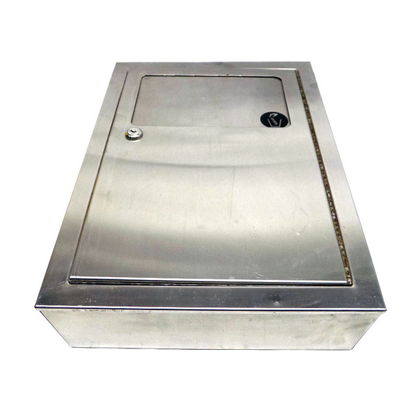 Stainless Steel Tampon Sanitary Napkin Disposal Trash Can Waste Wall Mount 17x13