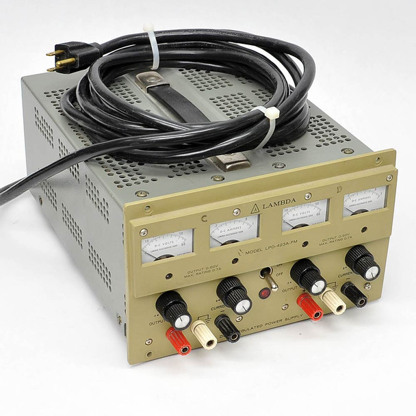Lambda LPD-423-FM 2-Channel Dual Regulated Power Supply 0-60V 0-0.7A Tested