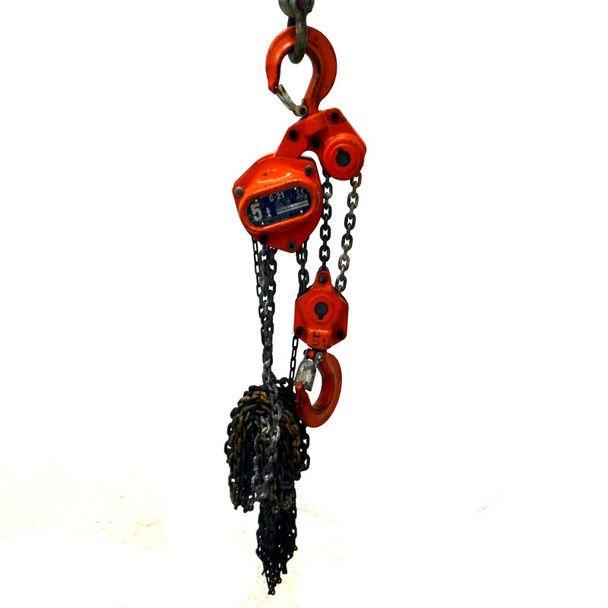 Elephant Chain Block 5 Ton 10 Ft Lift Chain C21-5 Heavy Duty Manual Chain Hoist