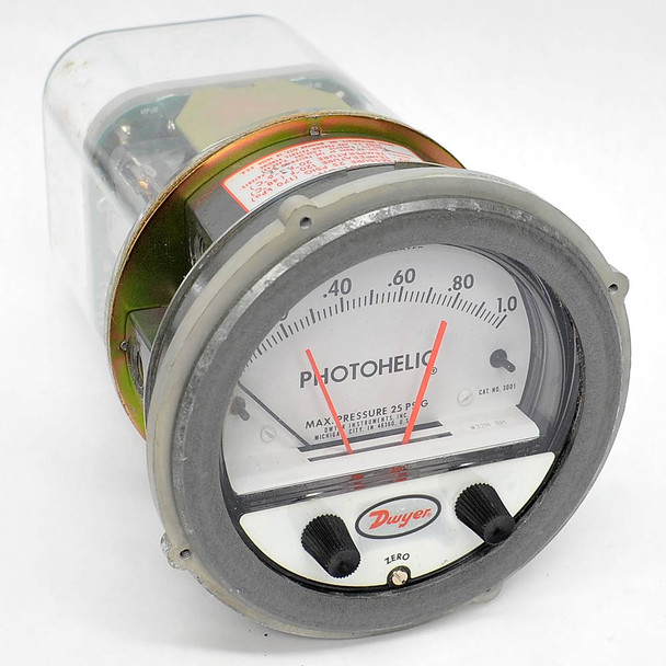 Dwyer 3001 Photohelic Magnehelic 0-1.0" Water Gauge