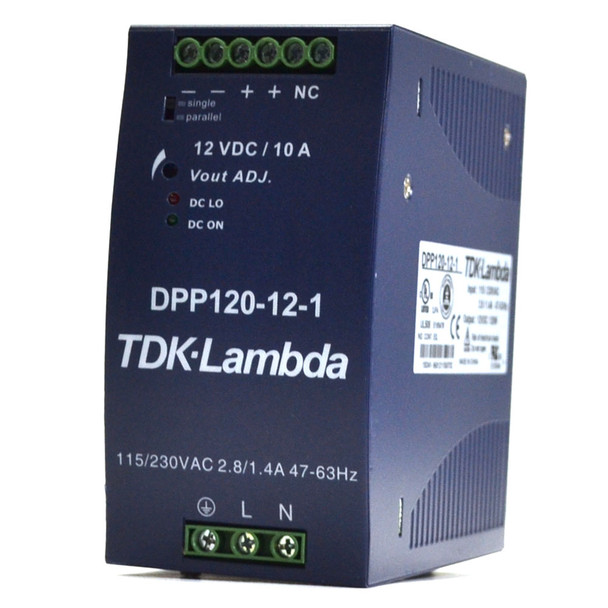 TDK-Lambda DPP120-12-1 Power Supply 12VDC 10A 120W