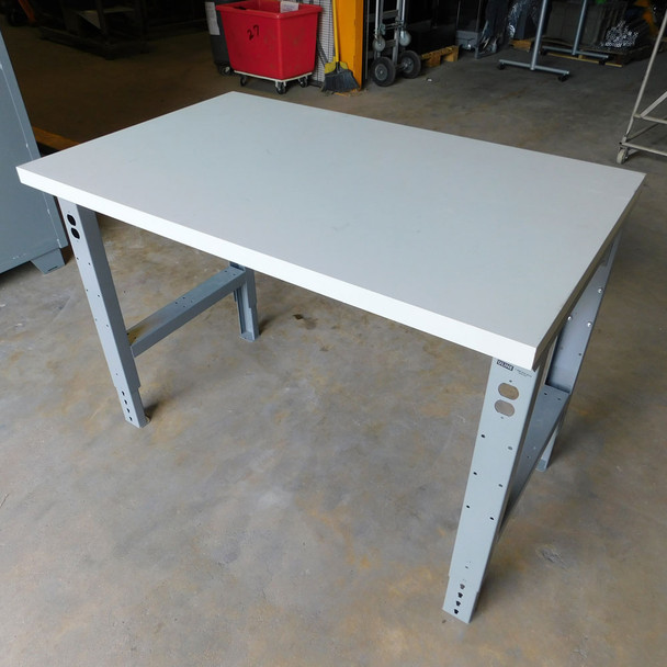 Uline H-1128 Packing Table 48" x 30" Height Adjustable Laminate Top