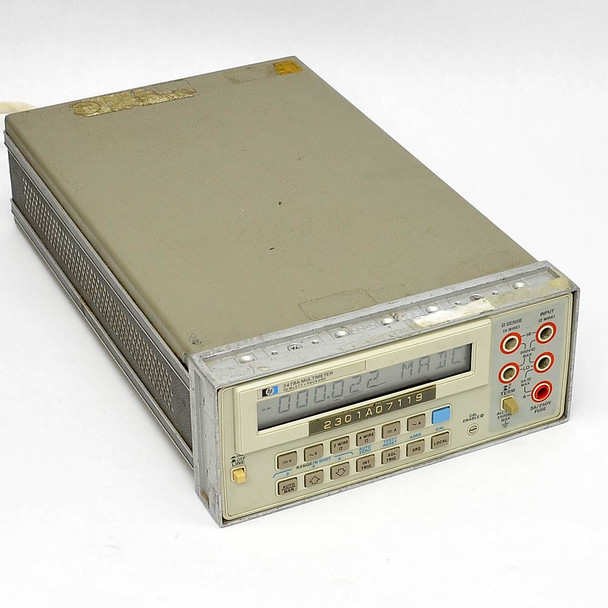 HP 3478A Digital Multimeter DMM 5-1/2 Digit with HP-IB, has Crack Over Display