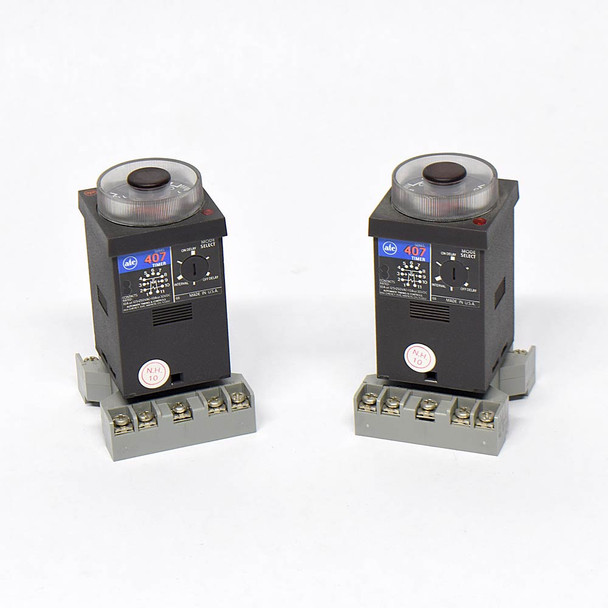 ATC 0407A-100-F3X Series 407 Time Delay Relay 24-240VAC w/ 27E892 Base