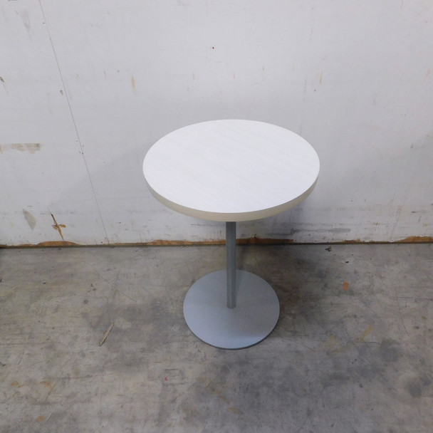 Round Pedestal Side Table Laminated Top 18" Diameter x 25-1/4" Height