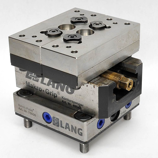LANG 49049-77 Makro-Grip Profilo 4" Vise with Steel Top Jaws 75600 Quick-Point