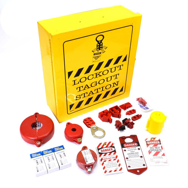 Prinzing Lockout Tagout Station 17 x 16 x 5 w/ 2 Shelves