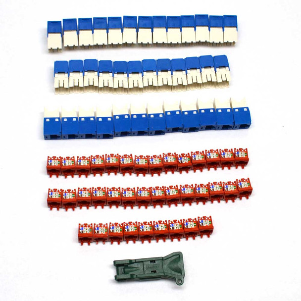 Panduit CJ5E88TGBU Mini-Com TX5e UTP RJ45 Jack Module (37)