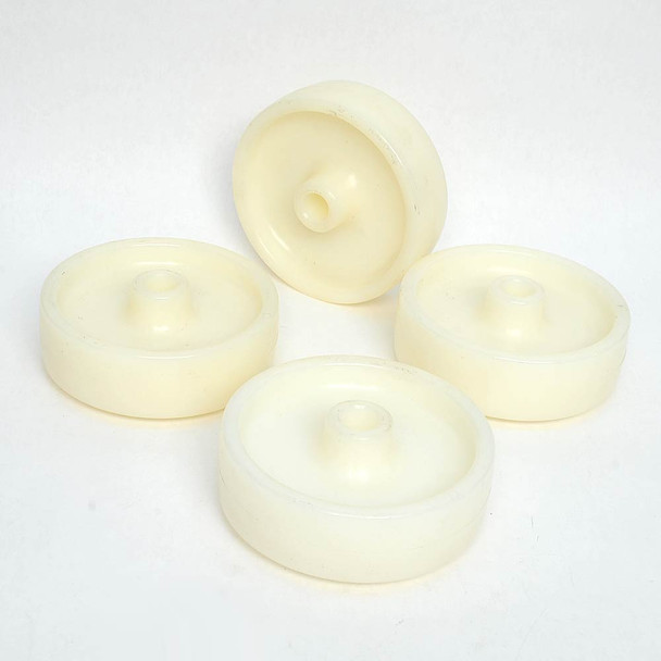 Revvo 150 NY05 6" 150mm White Nylon Caster Wheel (4)