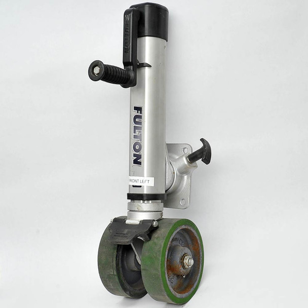 Fulton F2 Heavy Duty Trailer Tongue Jack Twin Track Dual Iron/Duralast Wheels