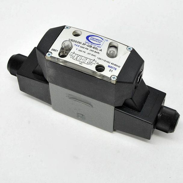 Continental Hydraulics VSD03M-3F-GB-60L-A Directional Control Valve 120VAC