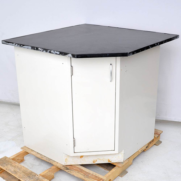 36" Diagonal Corner Cabinet Laboratory Casework with 1" Work Surface Top 39"99cm