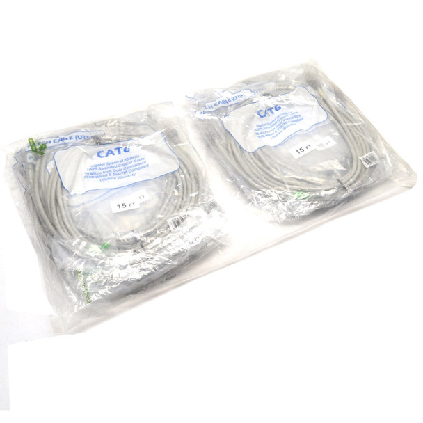 ClearLinks C6-LG-15-O CAT6 Ethernet Patch Cord 15' (10)