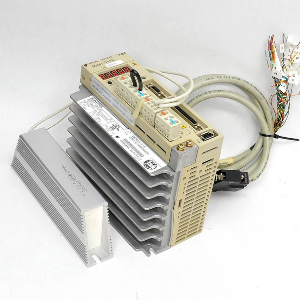 Yaskawa SGDH-04FE Servopack 1phase 100-115V to 3phase 0-230V 2.8A VFD Drive +Res