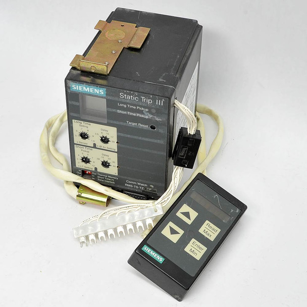 Siemens RMS-TS-TZ-CP Static Trip III with Breaker Display BDU-1 - Parts