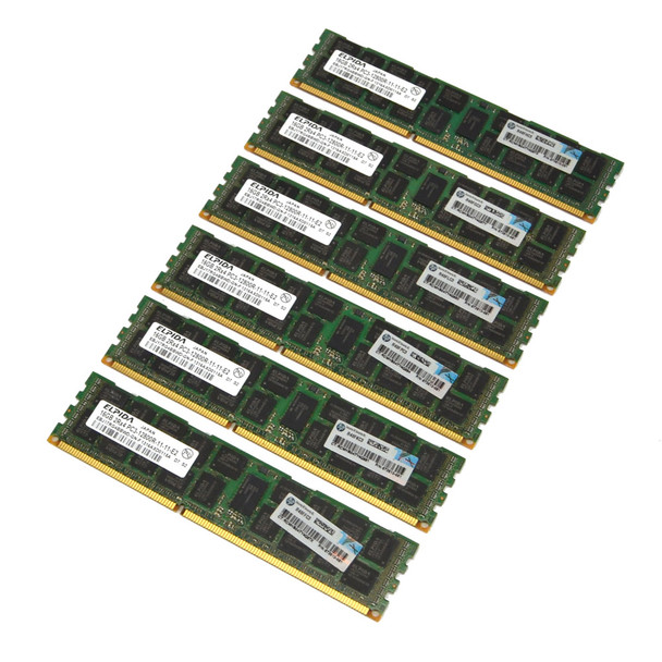 HP 672612-081 Server ECC Memory 16GB DDR3 (6)