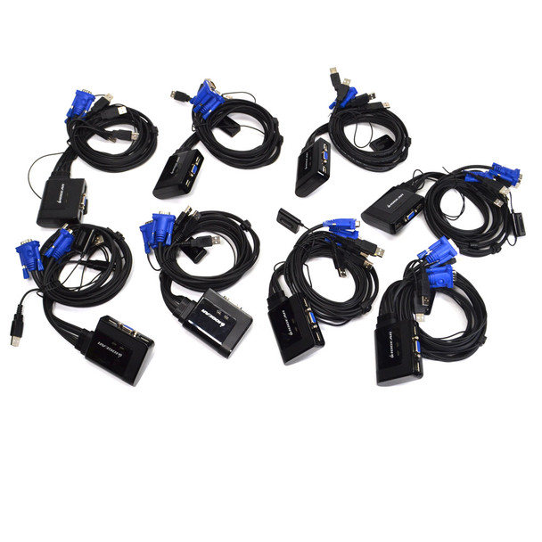 IOGEAR GCS22U 2-Port USB KVM Switch with Cables and Remote (8)