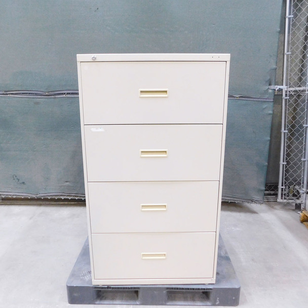 HON D434L Lateral Filing Cabinet 4-Drawer 30" W x 19" D x 53" H Putty