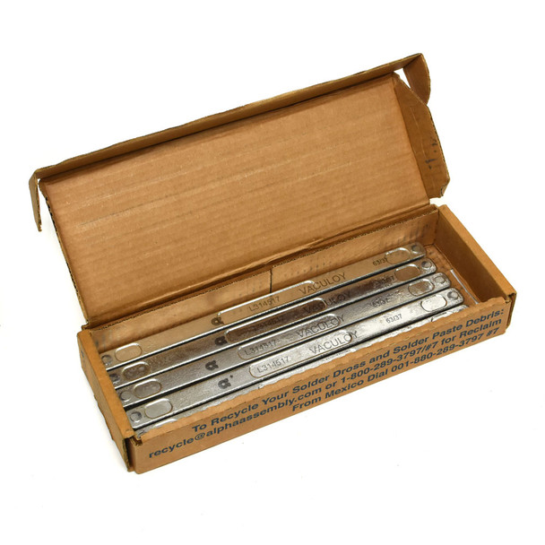 Alpha Vaculoy Solder Bar 63SN/37PB 2.5lbs ea.(5)