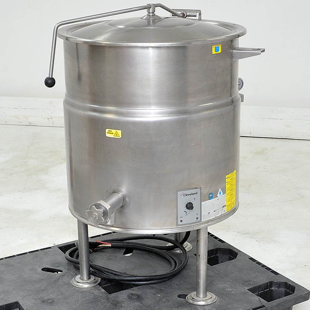 Cleveland KEL-40 40-Gallon Stationary Steam Jacketed Electric Kettle 200-240V