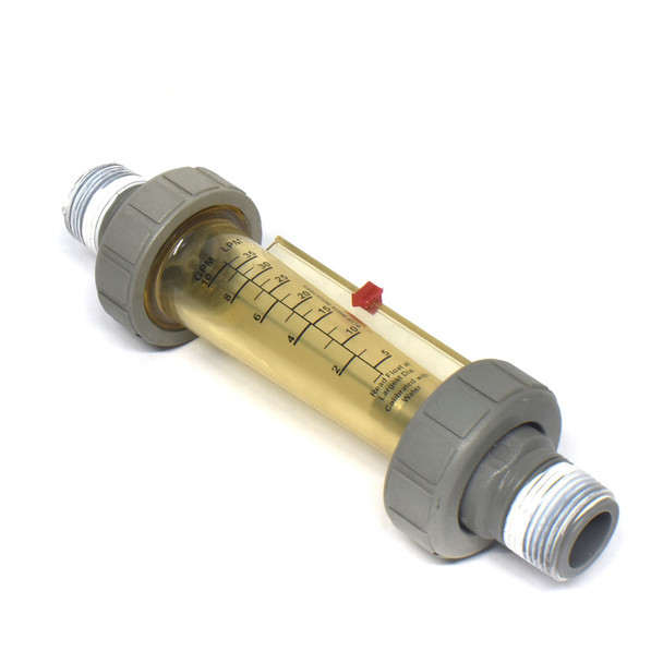 Blue-White F-44750L-12 Inline Flow Meter 3/4" NPT, 1-10GPM