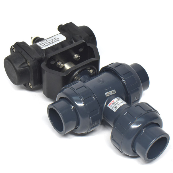 Asahi AP79PS Pneumatic Actuator & 3-way PVC Ball Valve