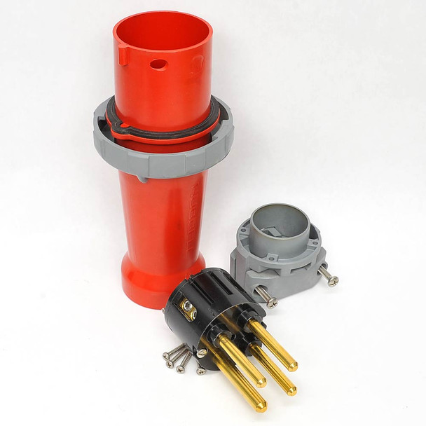 Hubbell HBL4100P7W Male Plug 100A 480V 40HP 3P4W