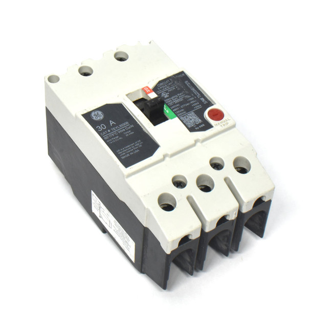 General Electric GE TEYL3030B 30A 3P 480V Bolt-on 65kA Q-Line Circuit Breaker