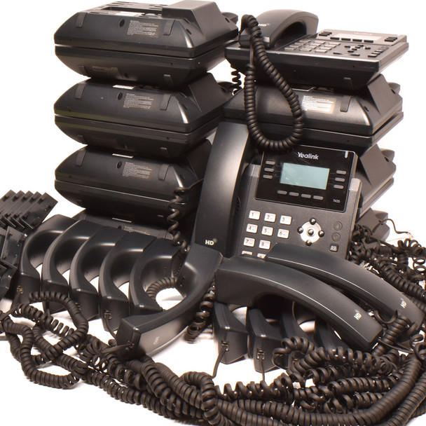 Yealink SIP-T42S Business VoIP Desk Phone 12-Line (14) w/ Stands (10)