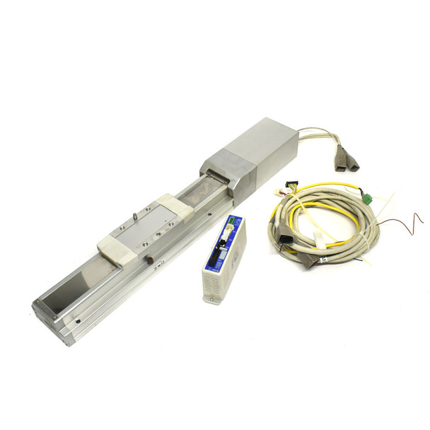 SMC LEFS40B-200B-R36P3D Linear Actuator 200mm Stroke w/LECP6P3D Controller 24VDC