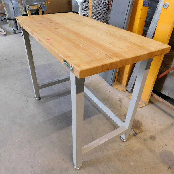 Seville Classics Ultra HD Maple Top Work Bench Table 48 x 24 x 37.5" H