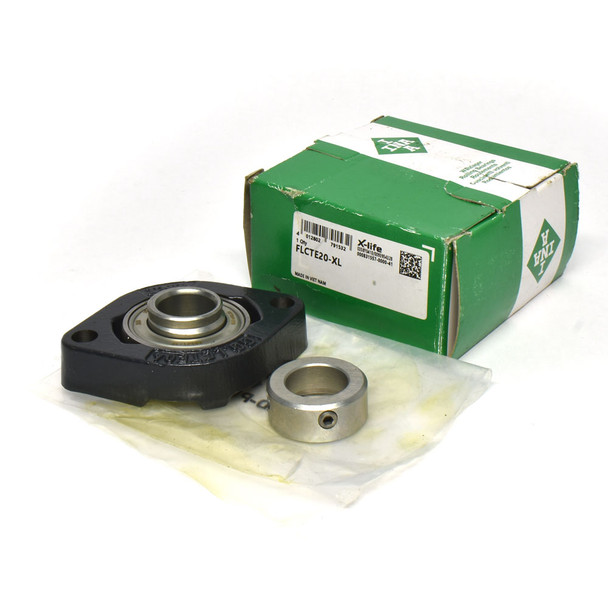 INA FLCTE20-XL X-life Two-Bolt Flanged Ball Bearing Housing 20 mm Bore Cast Iron