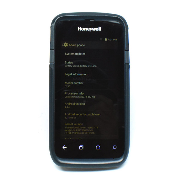 Honeywell CT50L0N-CS13SF0 Handheld Barcode Scanner (No Battery)