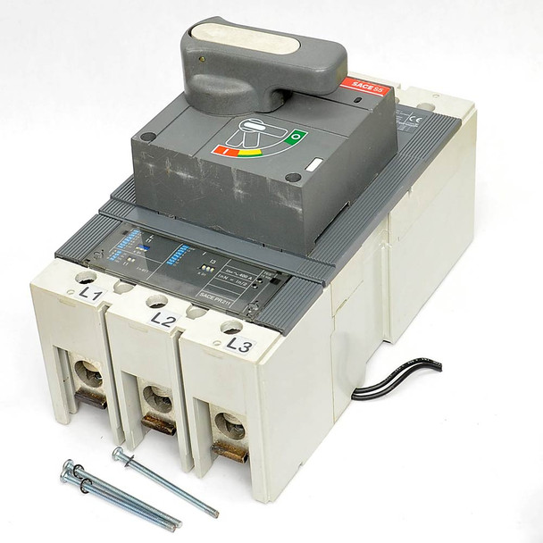 ABB S5N Circuit Breaker 3 Pole 600V 400A Trip SACE PR211 with 480V ST/UV K6C-SU