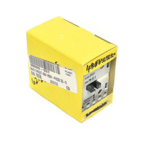 Square D 8501-PH22E Contactor 20A w/ 480V
