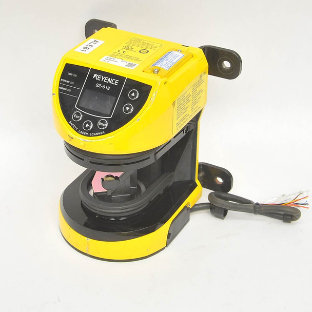 Keyence SZ-01S Safety Laser Area Sensor Missing Lens, Powers On and Spins -Parts