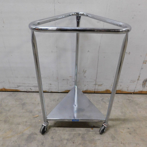 Pedigo P-120 Steel Rolling Linen Hamper Laundry Cart 18" Bag 32"H Hospital Lab