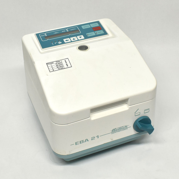 Hettich Zentrifugen EBA 21 Centrifuge w/ 1118 Rotor 12x15g 5000 RPM Bad Seal