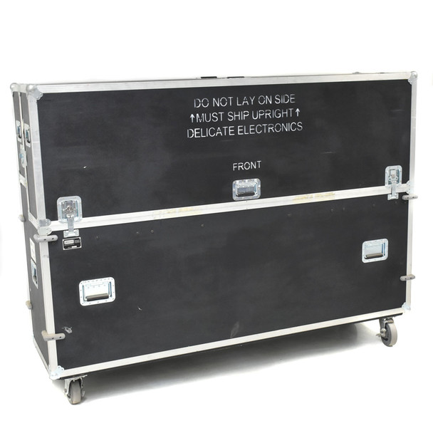 Jelco EL-80 EZ-Lift TV ATA Road Case 80-90" Flat Screen Monitor Trade Show Stand