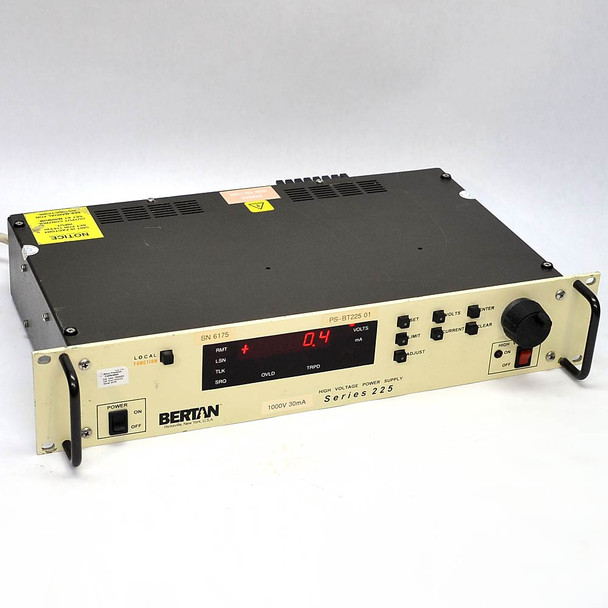 Bertan 225-01R High Voltage DC Power Supply 1kV 30mA 30W Programmable Adjustable
