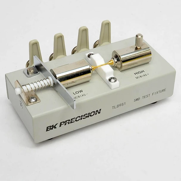 BK Precision TL89S1 SMD Test Fixture for LCR Meter Analyzer 4-BNC Interface