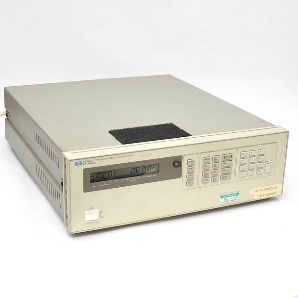 HP 6627A System DC Power Supply 4x 40W Outputs up to 50V@0.8A or 20V@2A w/ GPIB