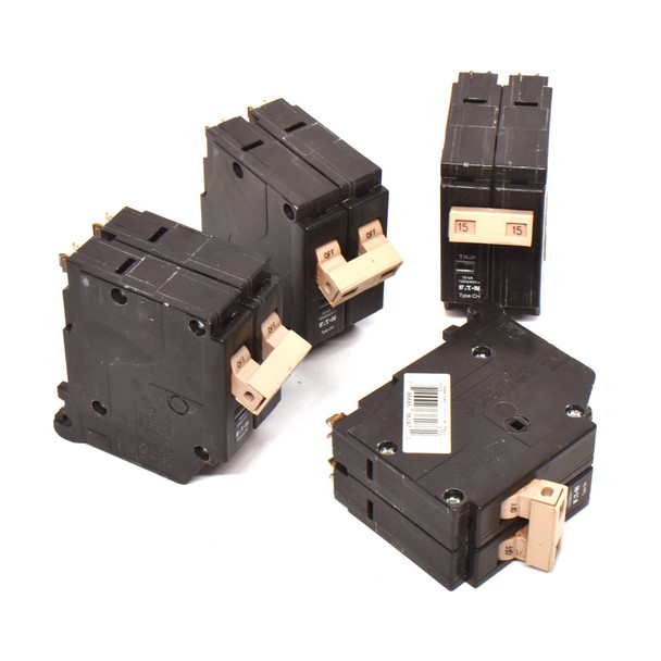 Eaton Cutler Hammer CHF215 Circuit Breaker 15A 2P 120/240VAC (4)