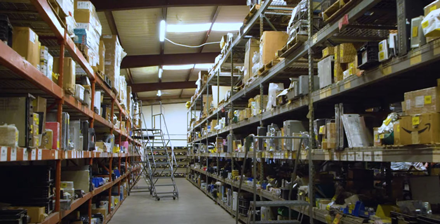 DougDeals warehouse area