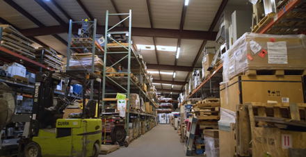 DougDeals warehouse area